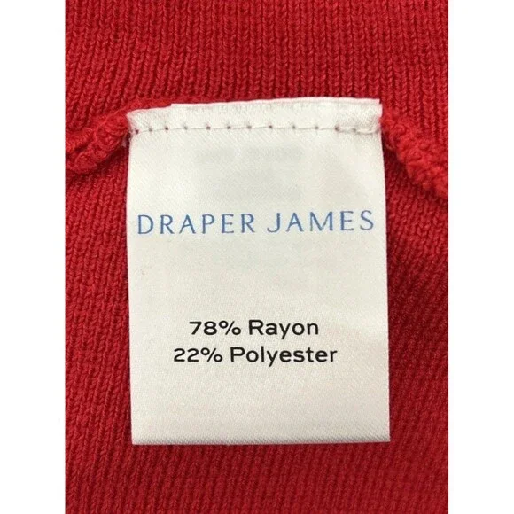 Draper James Bow Neck Detail Fit & Flare Mini Sweater Dress Size Large - Picture 8 of 16